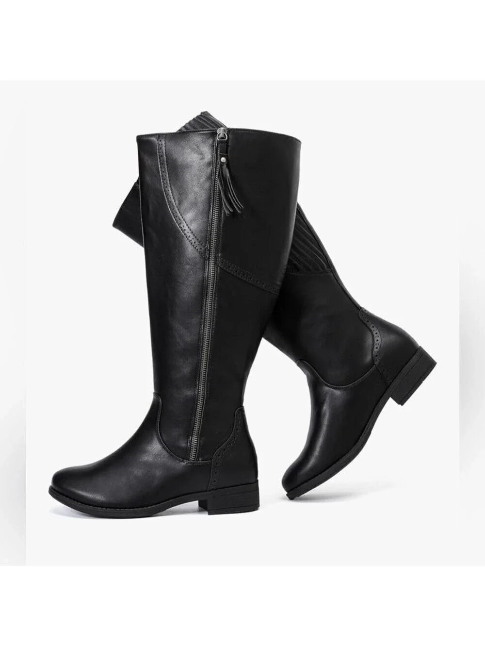 Black Knee High Boots Women's